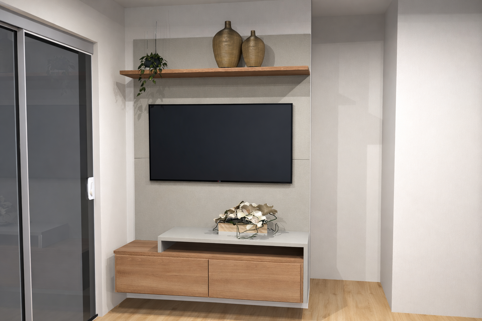 home tv novo madeira frente Armário Fácil - Armários sob medida para seu apartamento