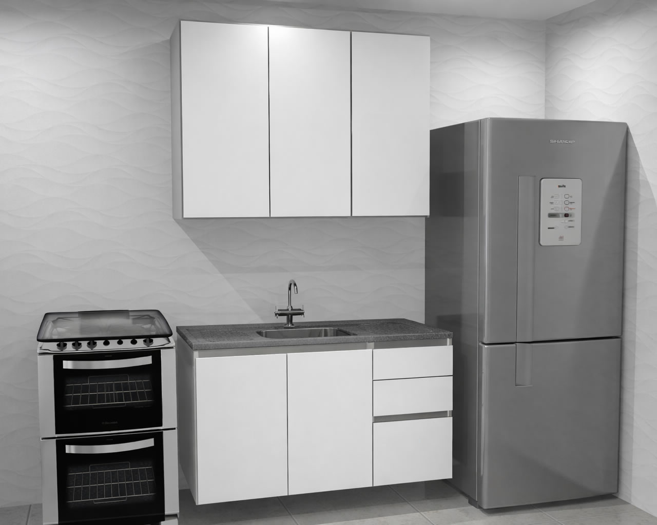 cozinha1 Armário Fácil - Armários sob medida para seu apartamento