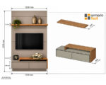 Home TV 03 opções Quartzo - Imagem 2