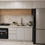 Cozinha pedra 1800 mm Arm. sup. prof.